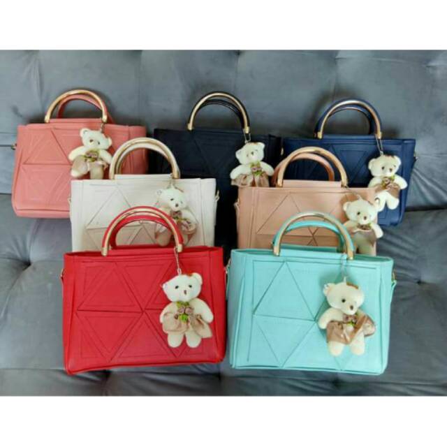 Mozaik bag free boneka import tas cantik tas selempang tas murah konveksi tas