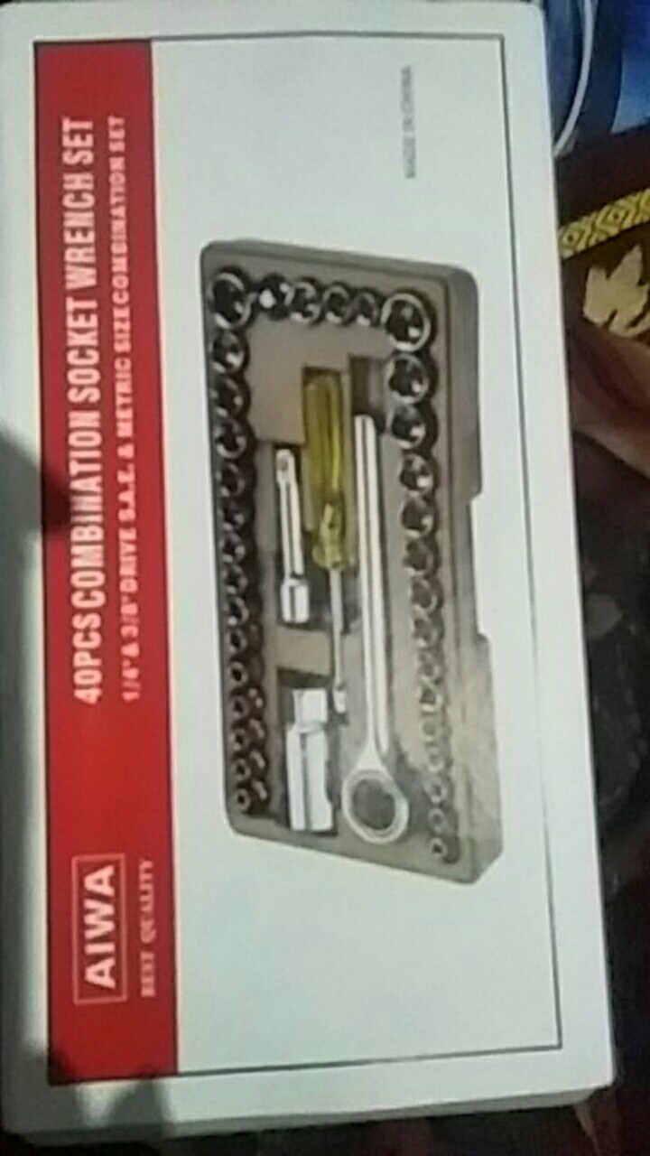 Kunci Shock Set Bengkel Komplit Isi 40 In 1 Tool Box Kunci Sok