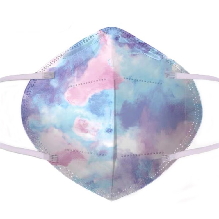 

La Floret 5 pcs /pack Masker Medis KN95 with 4 layer guard filter Printed Pattern Disposable Mask