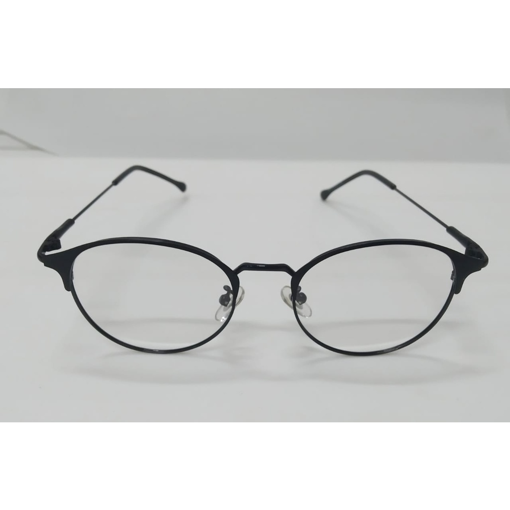⭐Gogoland⭐ Kacamata Photocromic Korea / Anti Radiasi 2 In 1Photochromic Pria Wanita R451-K1 HITAM