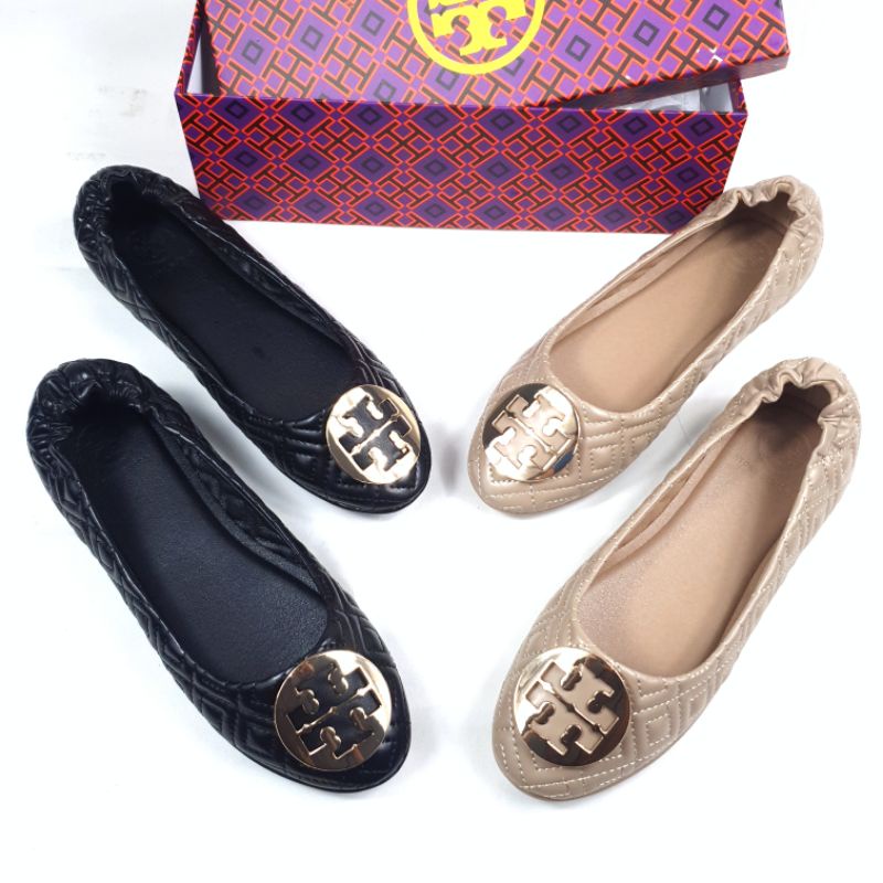 Tory Burch Ballerina Taiga Flat Shoes