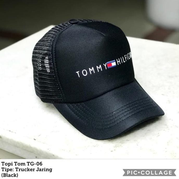 Ready Stok - Topi Tommy Hilfiger Trucker Topi Jaring Pria Baseball Cap - Q2