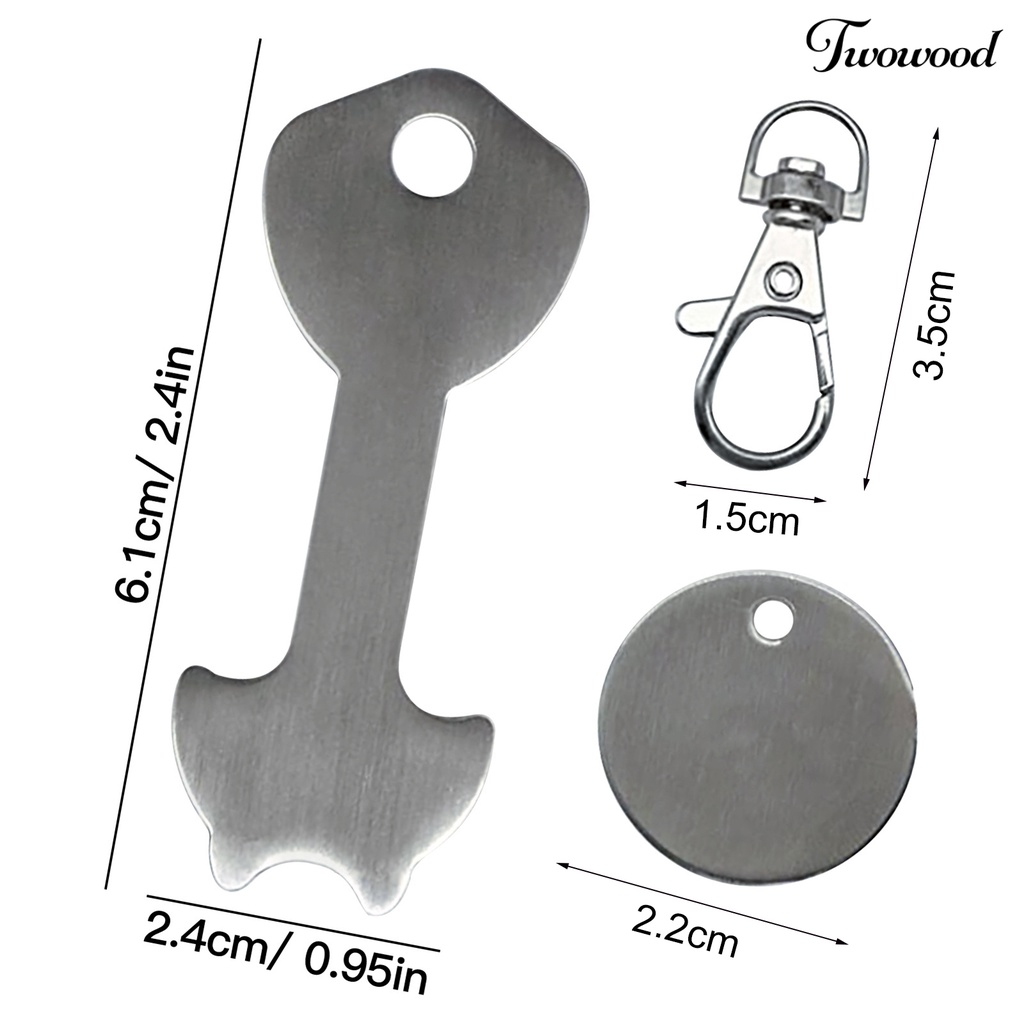 Twowood Gantungan Kunci Bahan Metal Tahan Karat Untuk Mobil