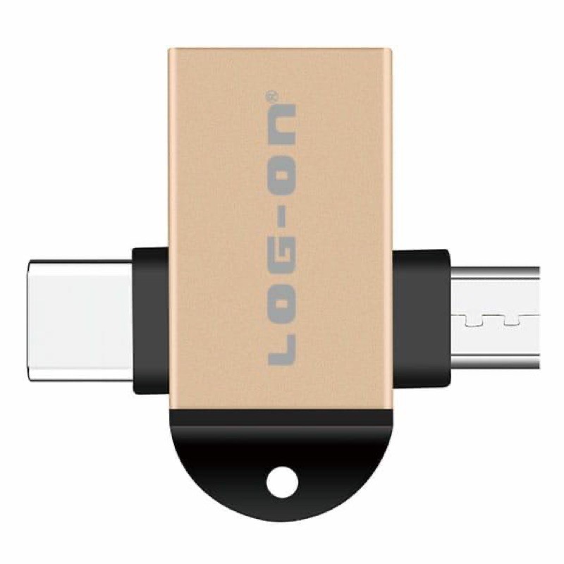 OTG 2IN1 LO-T09 CONVERTER USB 3.0 TO MICRO AND TYPE C LOG-ON