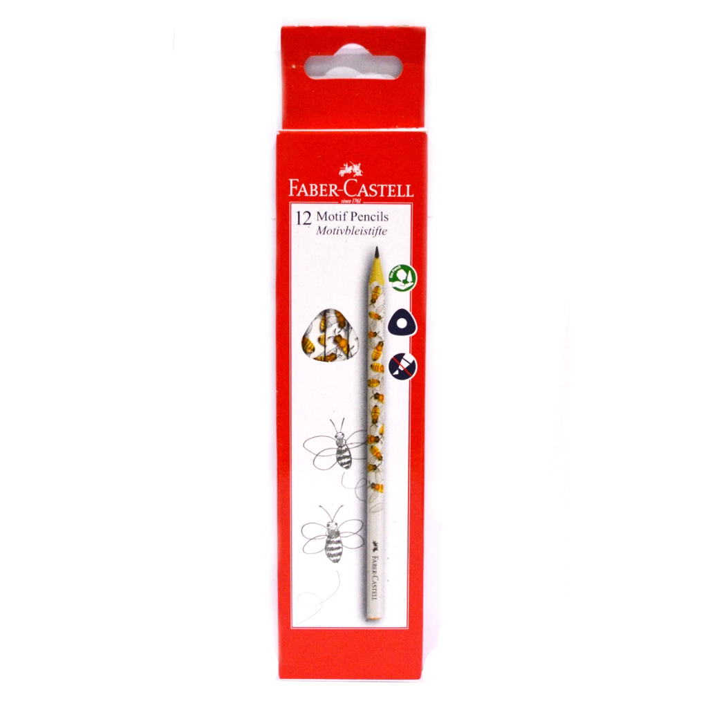 

mdn Pensil 2B Motif Bee Faber Castell Pencil Original Per Box