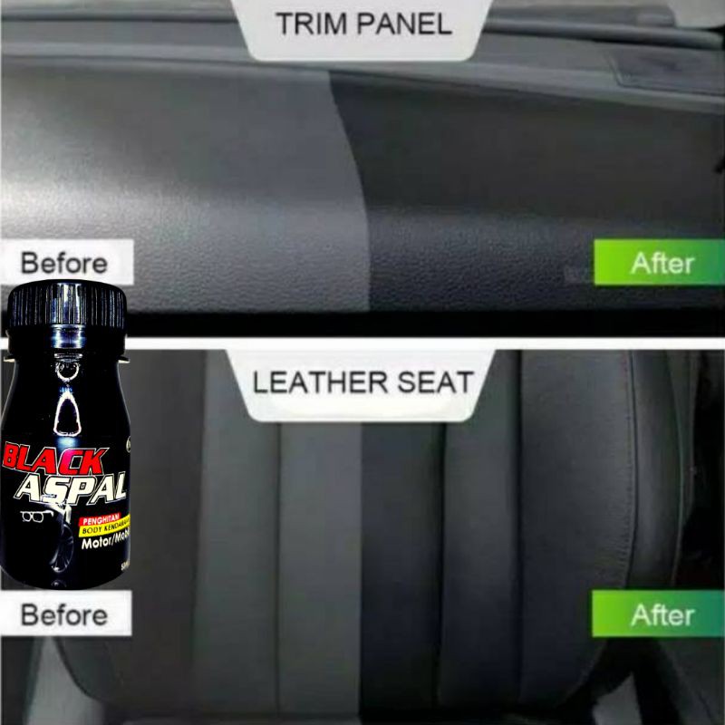 BLACK ASPAL Penghitam Dashboard Motor dan Mobil Permanen Back to Black