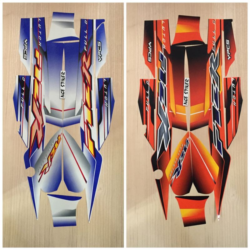 Stiker striping F1ZR 2003/2004 - Orange biru