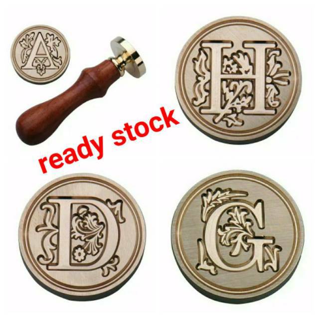 

Seal wax stamp letter UKIR A-Z ready stock sealing segel lilin