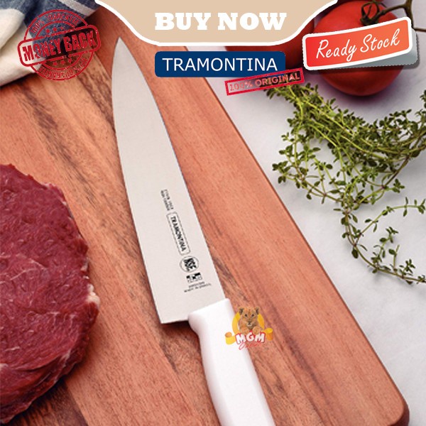 Made in Brazil Tramontina Chef Knife 10in Pisau Dapur NSF 25CM PRESS