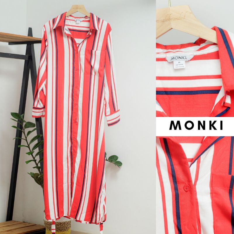 DRESS MONKI WANITA ORIGINAL- MONKI DRESS - DRESS MONKI MOTIF