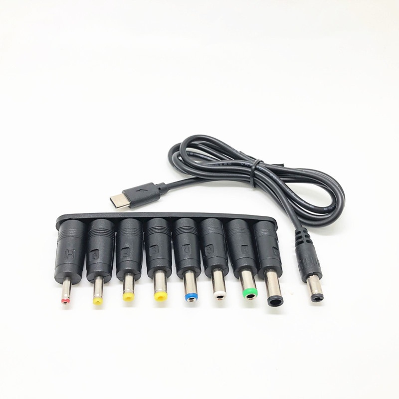 Vivi Kabel Power Supply USB C PD 8in1 65W Ke 12V 3.5 / 4.0 / 4.8 / 5.5mm Untuk Lampu Strip LED