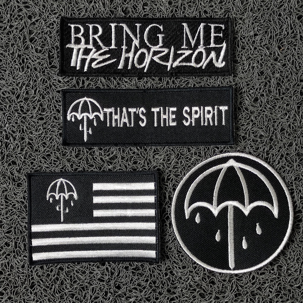 PATCH BORDIR BACK PATCH BMTH BORDIR BRING ME THE HORIZON EMBLEM WOVEN BORDIRAN