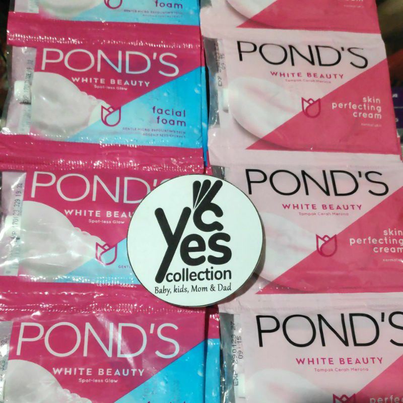 Ponds White beauty Foam Sabun Cuci muka sachet ecer cream Malam Night pelembab pencerah wajah bintik hitam pond