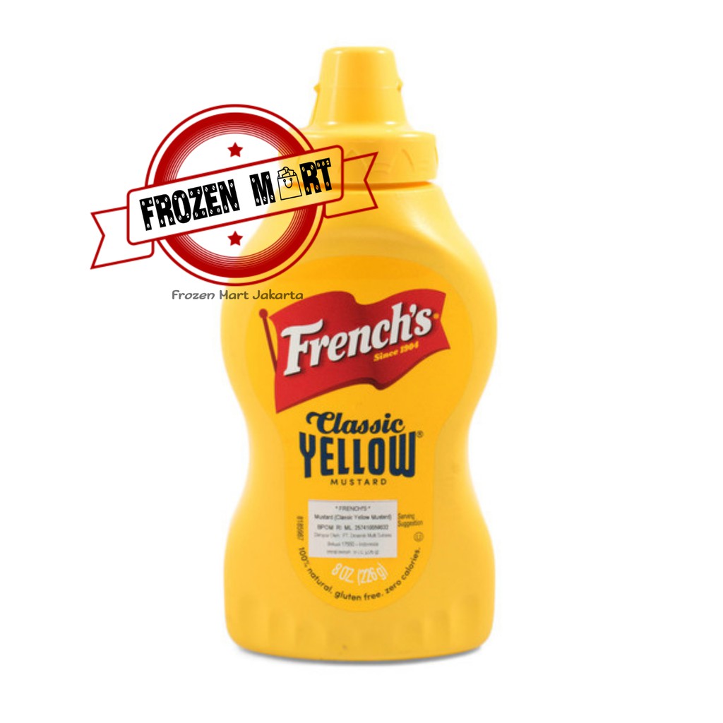 FRENCH SQUEEZE AMERICAN FAVORITE MUSTARD 8 OZ / 226gr