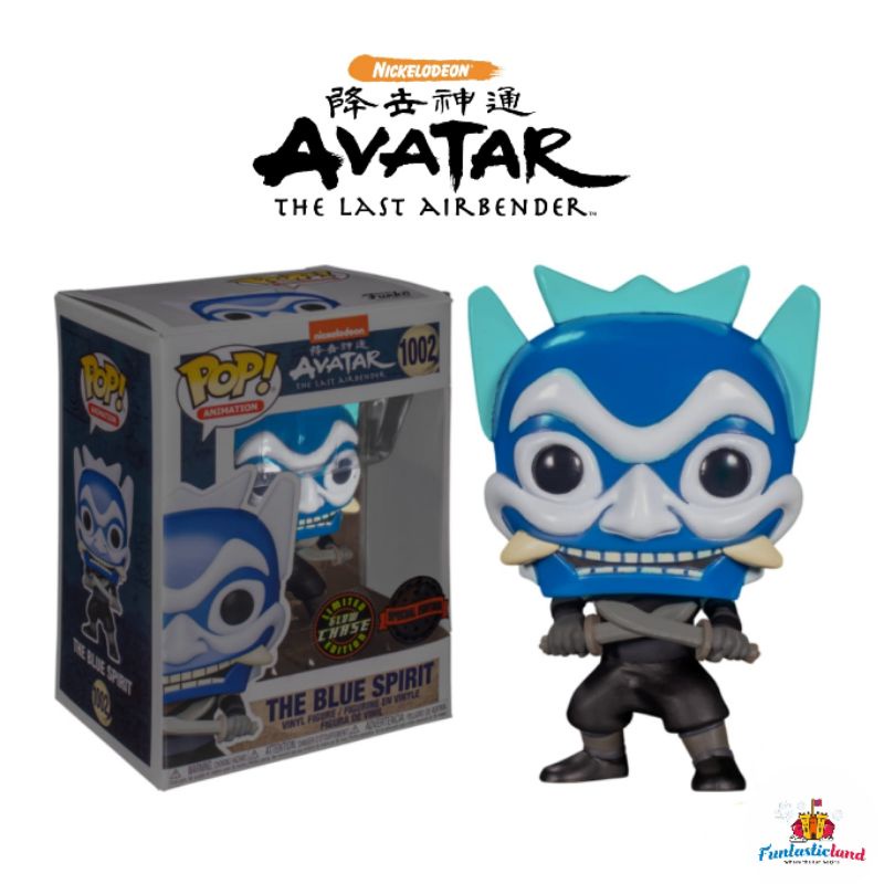 Original Funko POP Animation Avatar The Last Airbender - Zuko The Blue Spirit (GITD) (CHASE) #1002