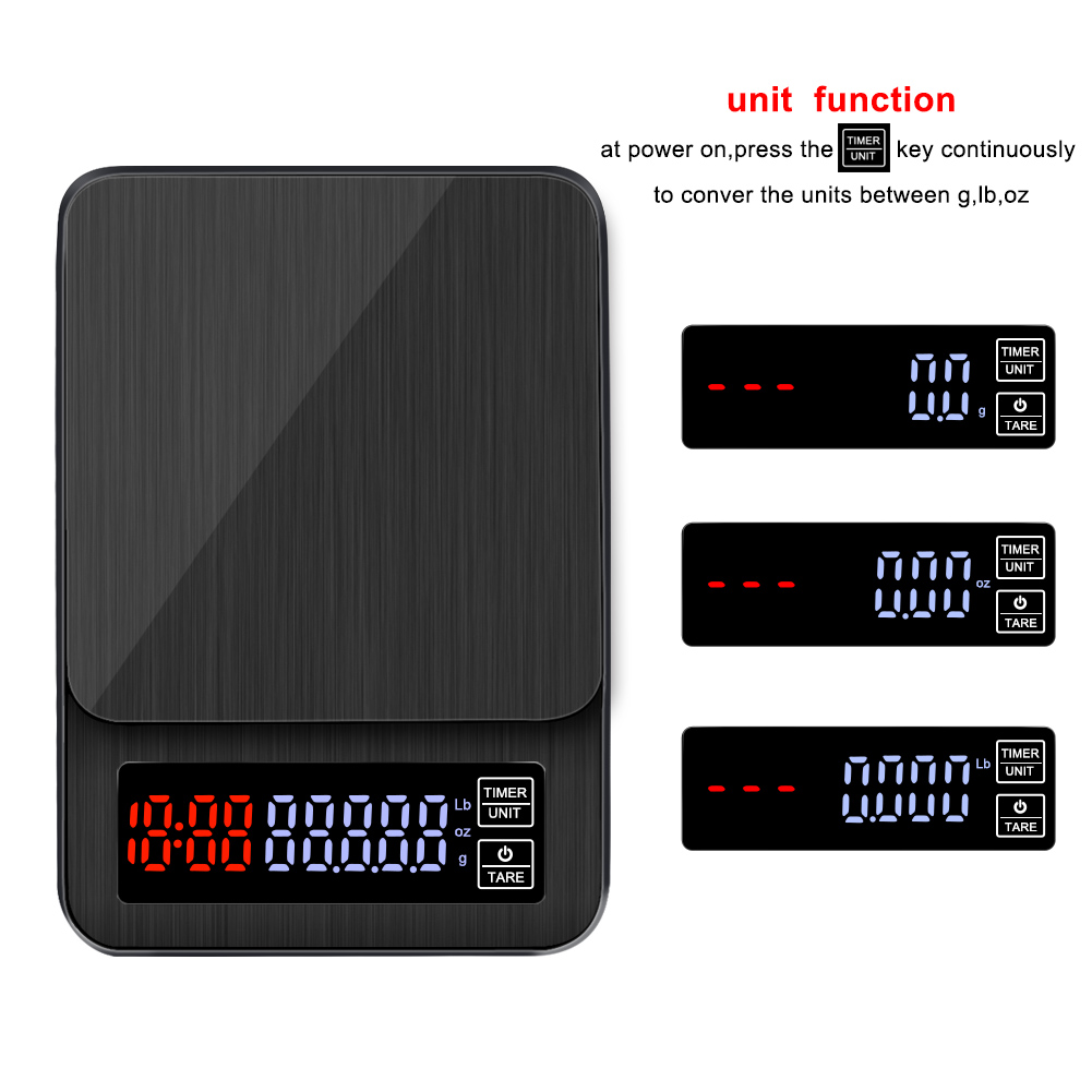 Digipounds Timbangan Dapur Mini Digital Coffee Scale TSC10 3kg - 0.1g