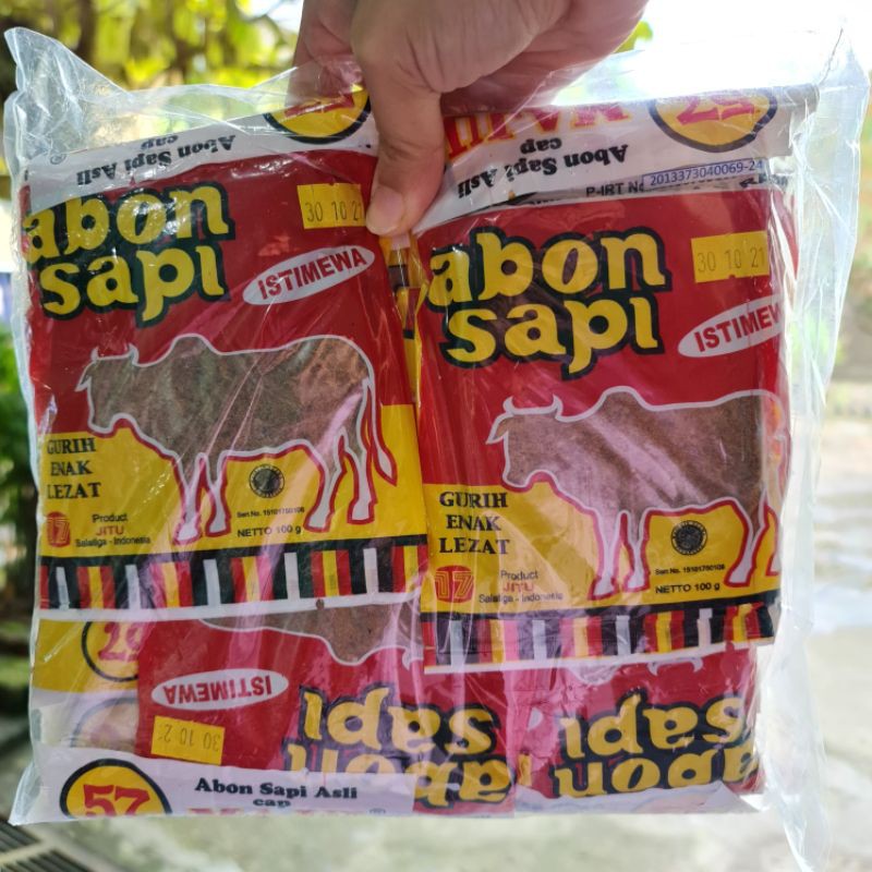 

ABON SAPI JUWITA / 1 pack isi 10 bungkus @100g