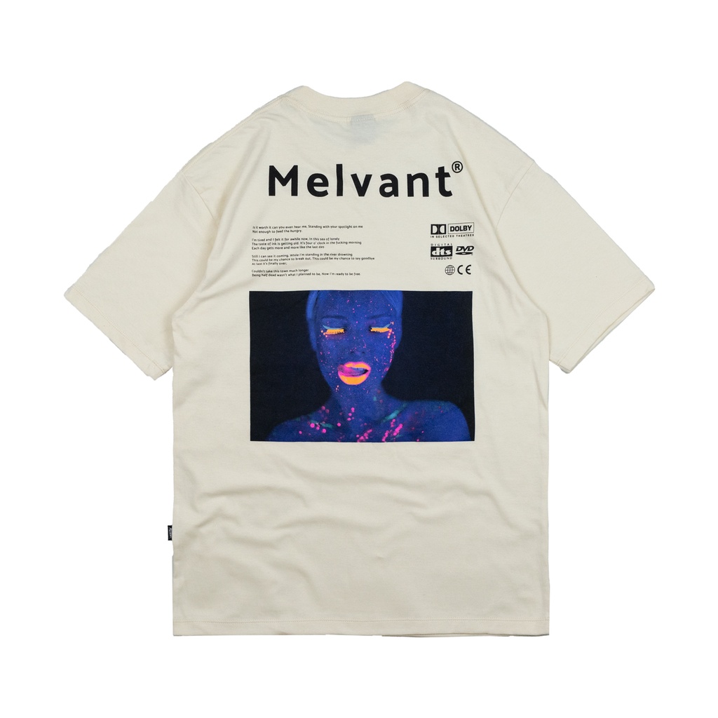 Melvant - MTS Gibs Cream T shirt | Baju Kaos Cream Pria / Tshirt Bahan Cotton