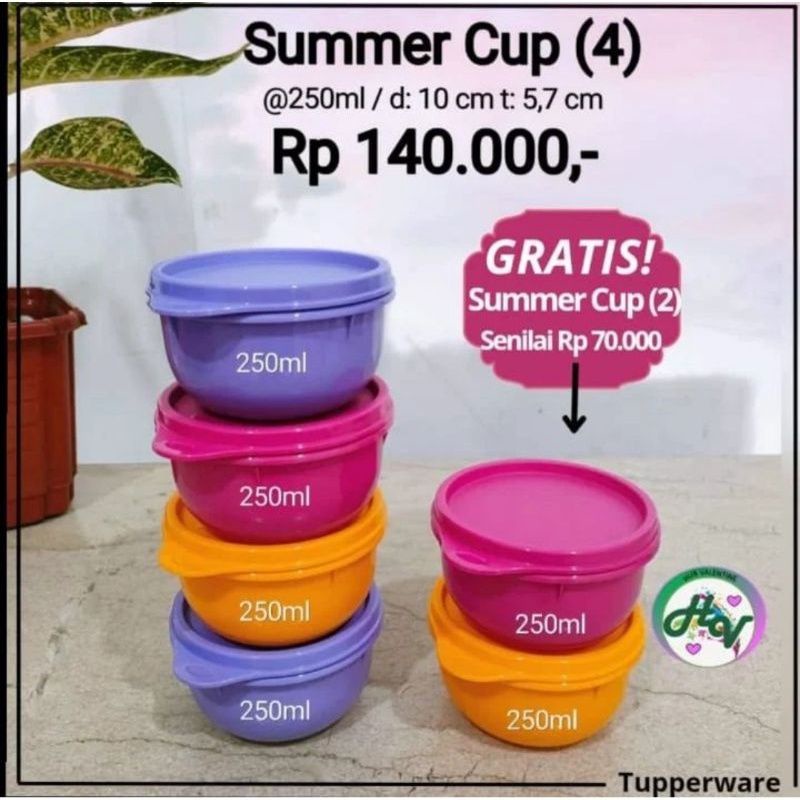 

Tuperware Small Server Summer Cup Kiddie Bowl Summer Bowl