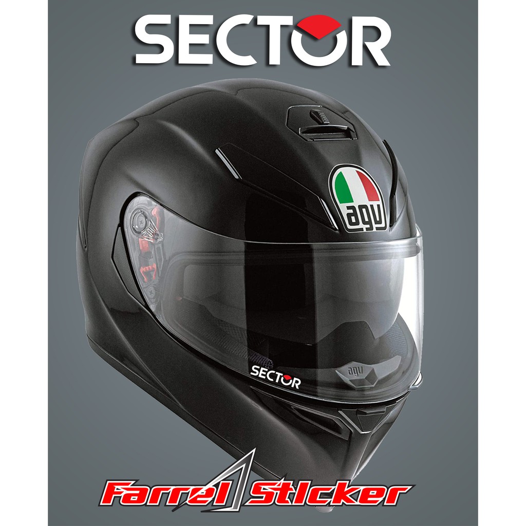 Stiker helm sticker visor sector