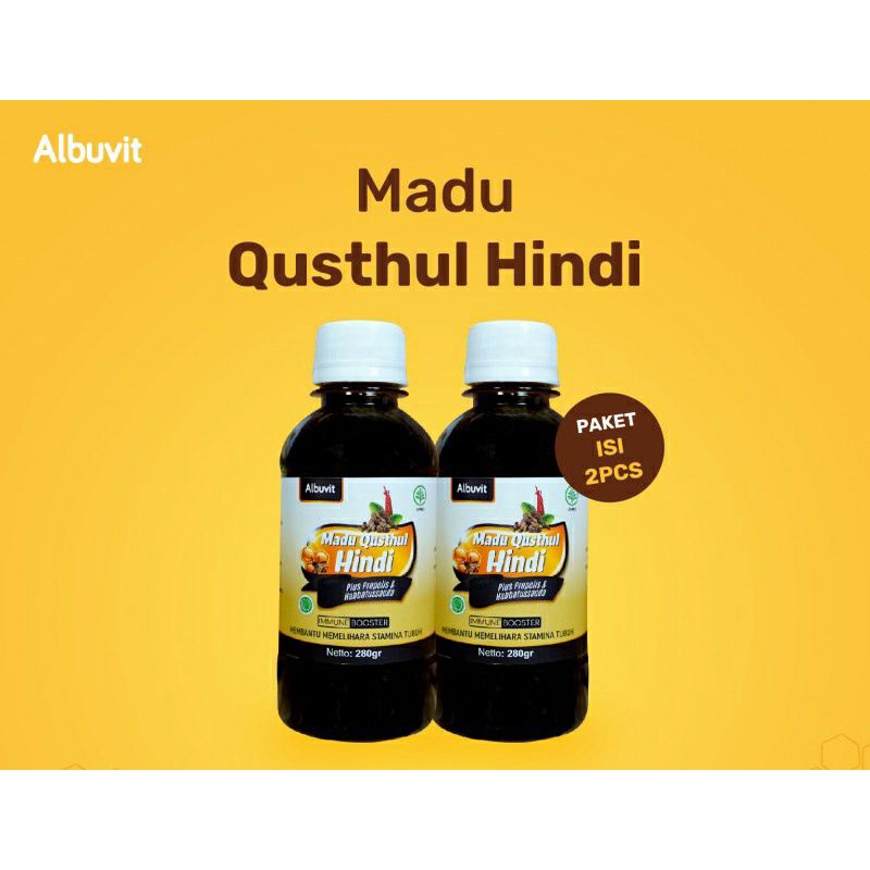 

Albuvit - Paket Madu Qusthul Hindi (Isi 2 botol)