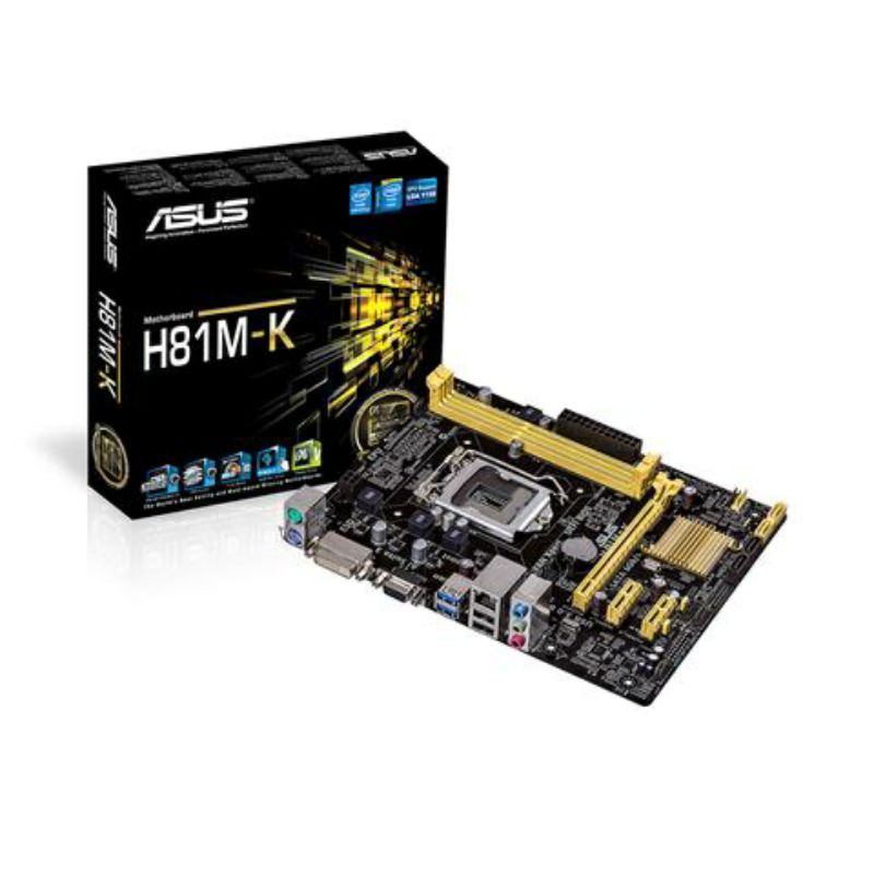 MOTHERBOARD ASUS H81 M-K SOCKET 1150 DDR3, MATHERBOARD ASUS H81 M-K LGA 1150