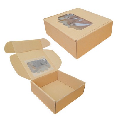 Box 27x27x10 cm Puding/Kotak/Kado/Kardus/Packing/Kemasan-Lubang