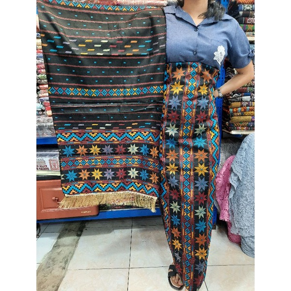 songket Mesin motif Tapanuli selatan