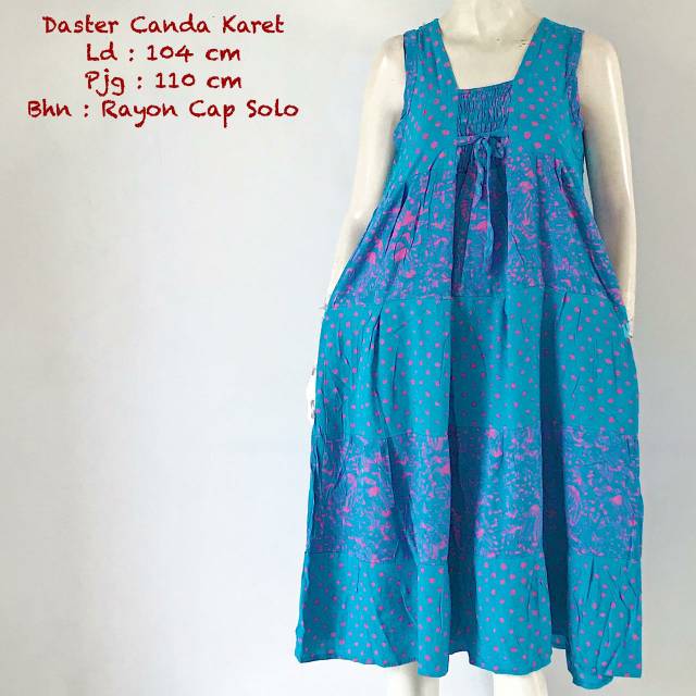 Daster Canda Karet, Daster Yukensi, Daster tanpa Lengan, Daster Cap Premium Asli Solo