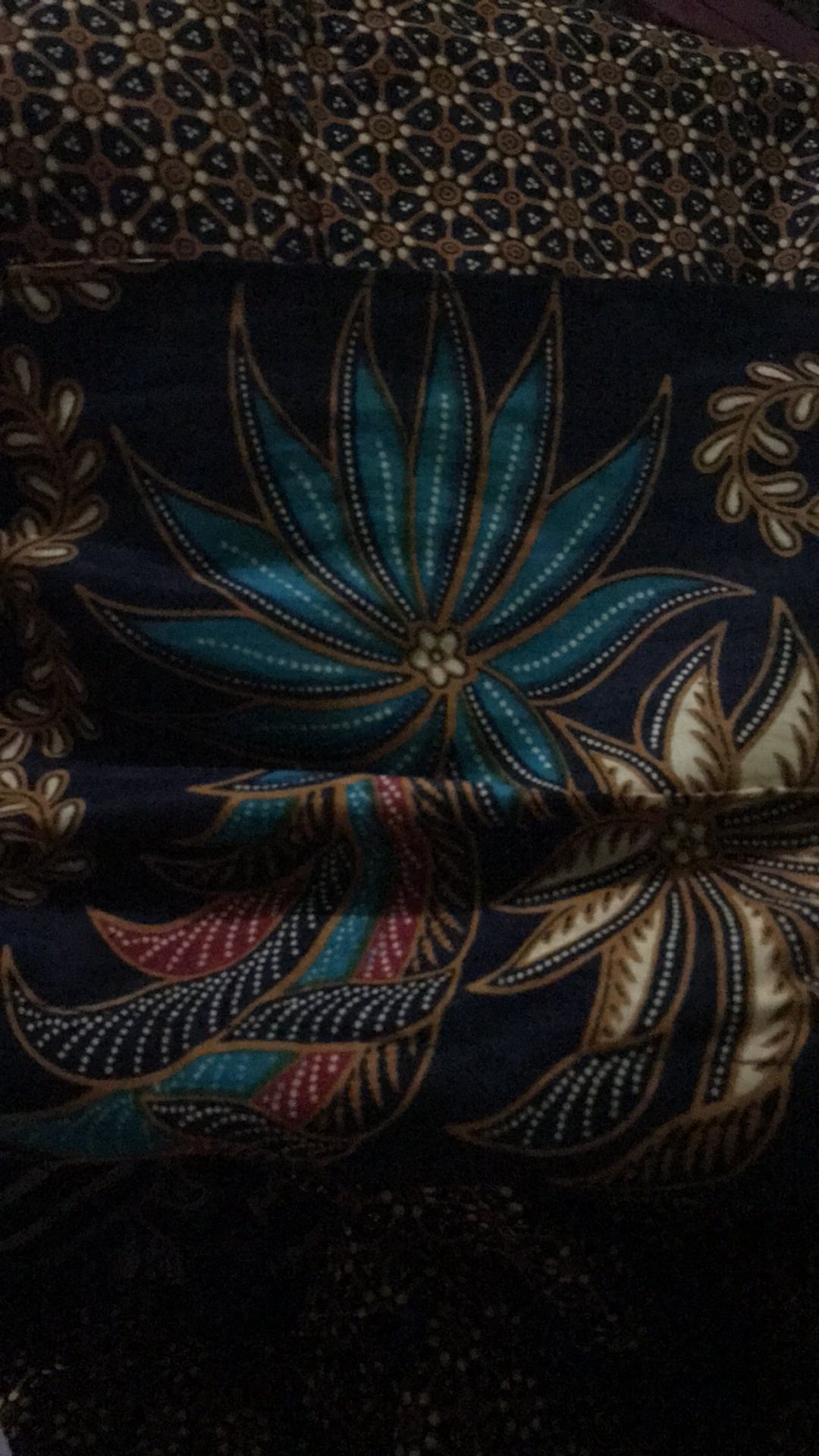 Shopashop Solo Batik Gamis Monita Motif Bunga Ilalang Kombinasi