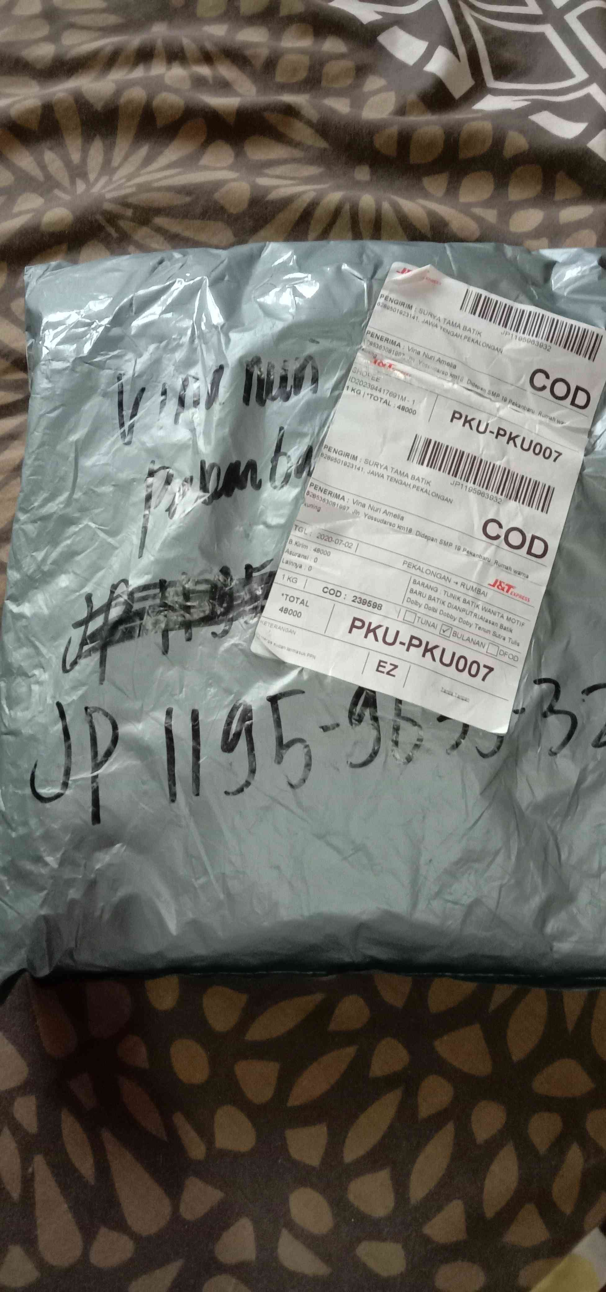 Terlaris Kemeja Batik Lengan Pendek Hrb030 Modern Halus Tulis Gus Azmi Syubbanul Wathon Seragam 5l