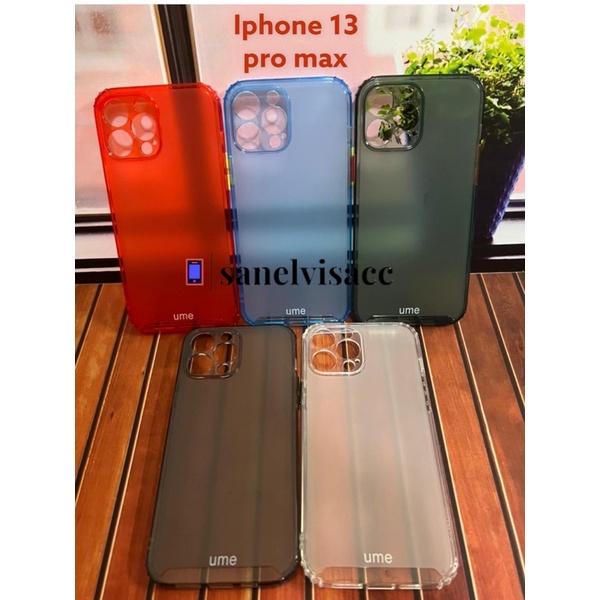 Case Iphone 13 Pro Max , Casing Iphone 13 Pro Max Soft Case Ume Matte Rainbow