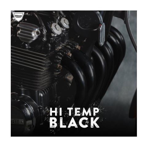 Pilox Diton Hi Temp Black ANTI PANAS Hitam Doff untuk Mesin Knalpot kompor dll Cat Pilok Hitemp - 150cc