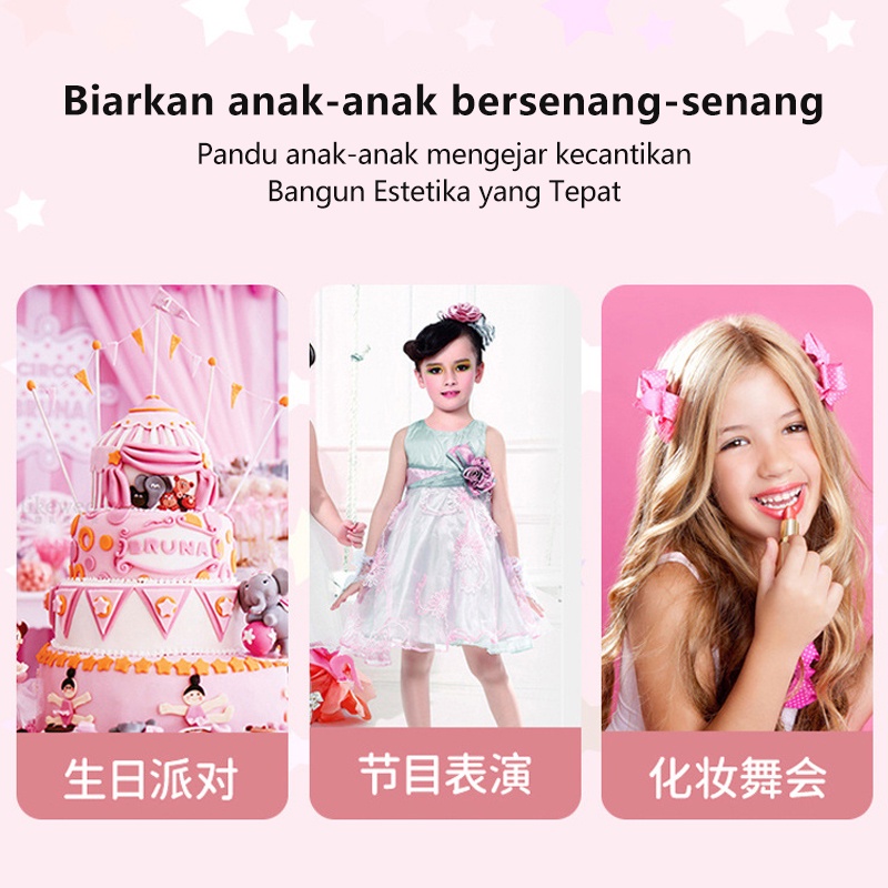 Girl Pretend Play Make up Toys Set mainan make up anak dengan fungsi asli - kado anak cewek