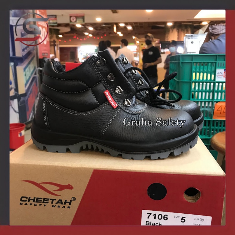 Sepatu Safety Cheetah 7106 H - Safety Shoes Cheetah 7106H Original