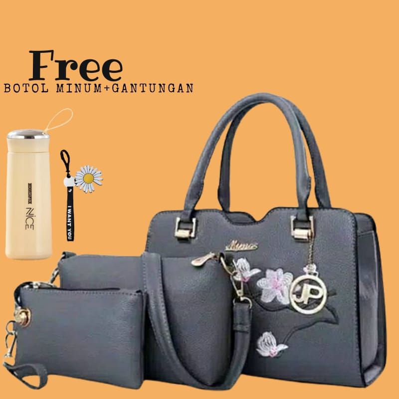 (COD)Hand Bags Kahiyang 3in1 Tas Wanita Fashion Korea