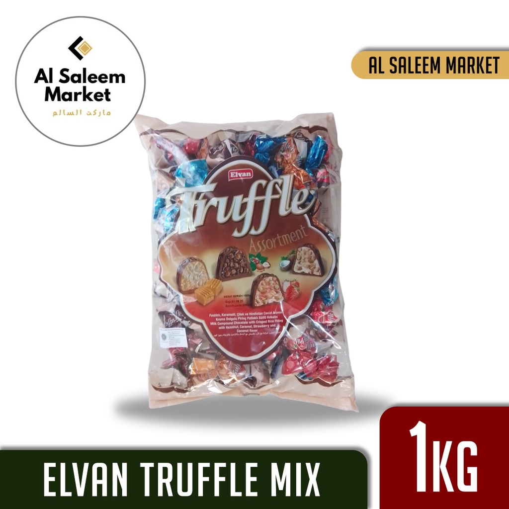 Jual Coklat Truffle Rasa Mix 1 kg Coklat Elvan Berbagai Varian Rasa