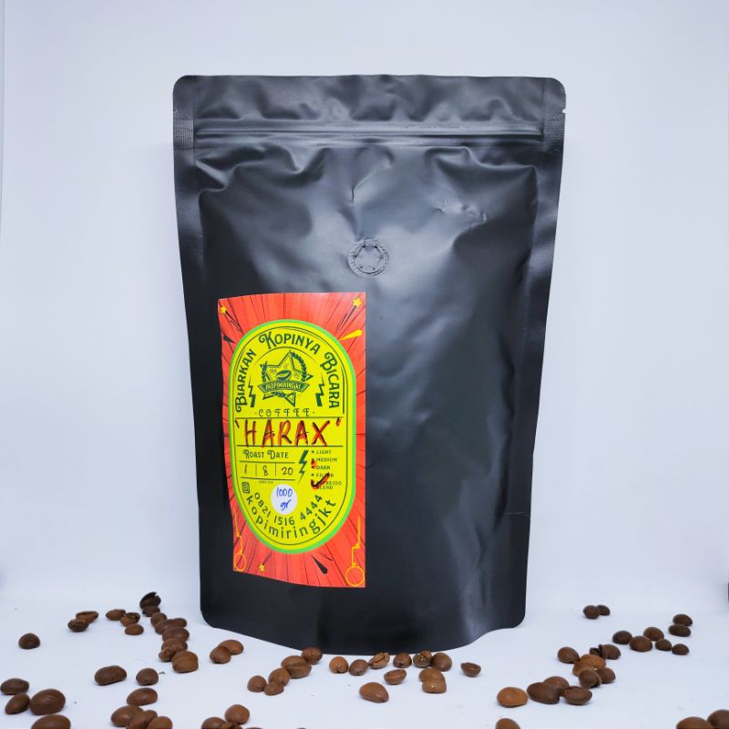 

HARAX Espresso Blend 500gr / KOPIMIRING JAKARTA / Kopi / Coffee / House Blend / Enak / Murah /