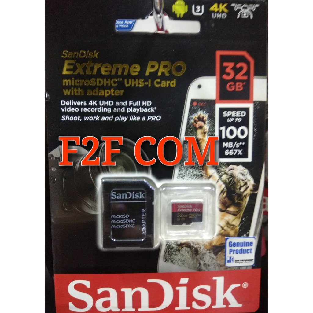 Sandisk MicroSD Extreme Pro 32gb UP TO 100MB/s