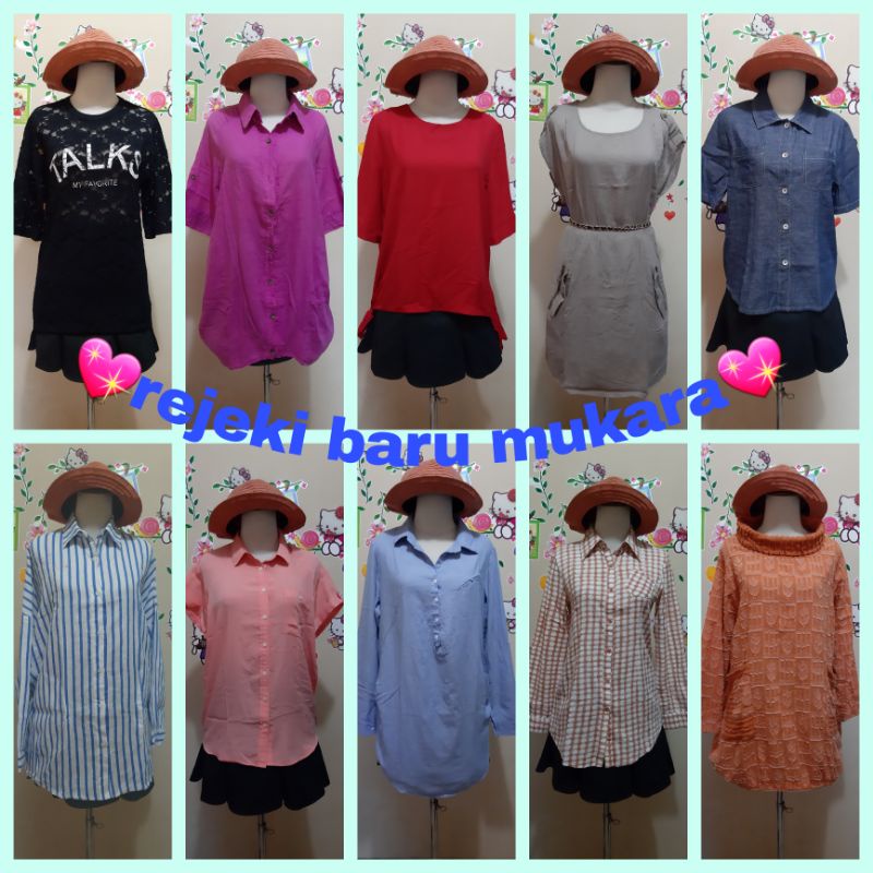 kemeja blouse atasan paket usaha