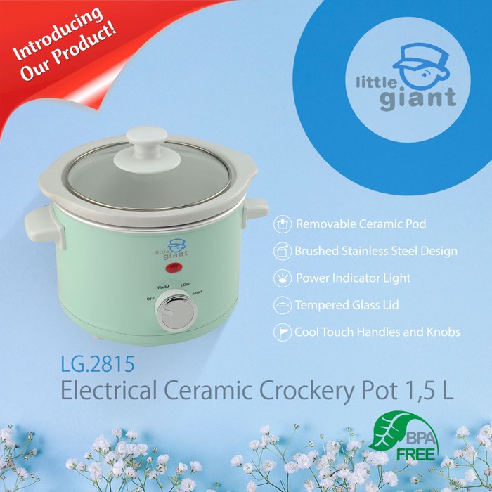Little giant Electrical Ceramic crockery pot 1,5L LG.2815