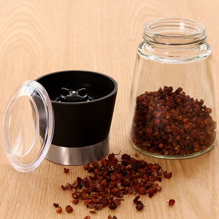 Alat Dapur Merica Rumah Tangga Botol Bumbu Toples Penyimpanan Grinding Botol Kaca Wijen Grinding Spice Jar