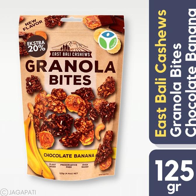 

East Bali Cashews - Granola Bites Chocolate Banana 125 gr