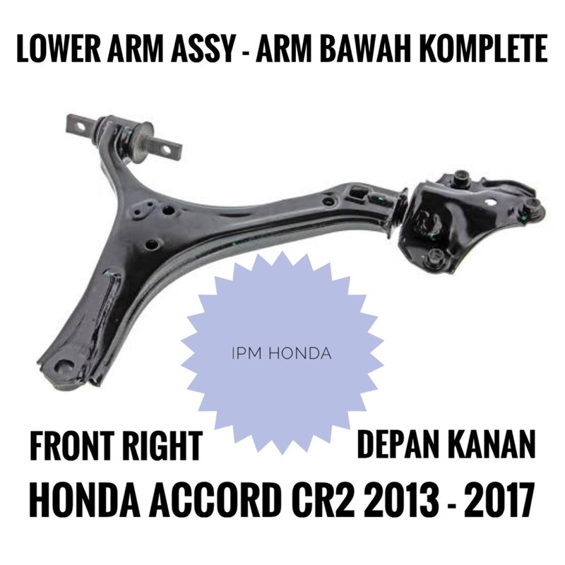 51350 / 51360 T2A Lower Arm Sayap Bawah with Bushing Bush Bos arm Depan Kanan / Kiri Honda Accord CR2 2013 2014 2015 2016 2017