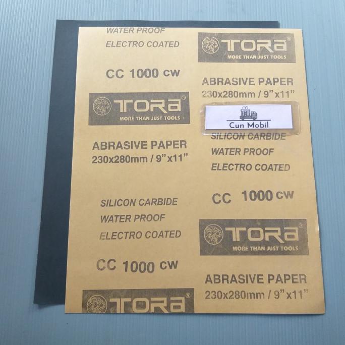 Amplas Tora Abrasive Paper Water Proof Cc 1000 Cw 230X280Mm