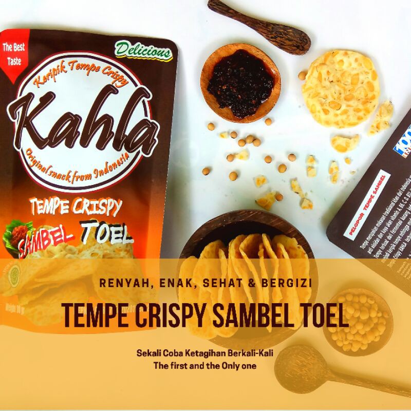 

Kahla Keripik Tempe Crispy Sambel Toel - Healthy Tempeh Chips