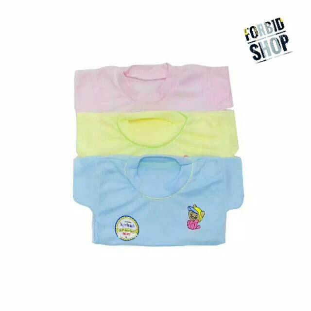 (1lusin)ob mega salur Baju Bayi Oblong Mega 1 Lusin
