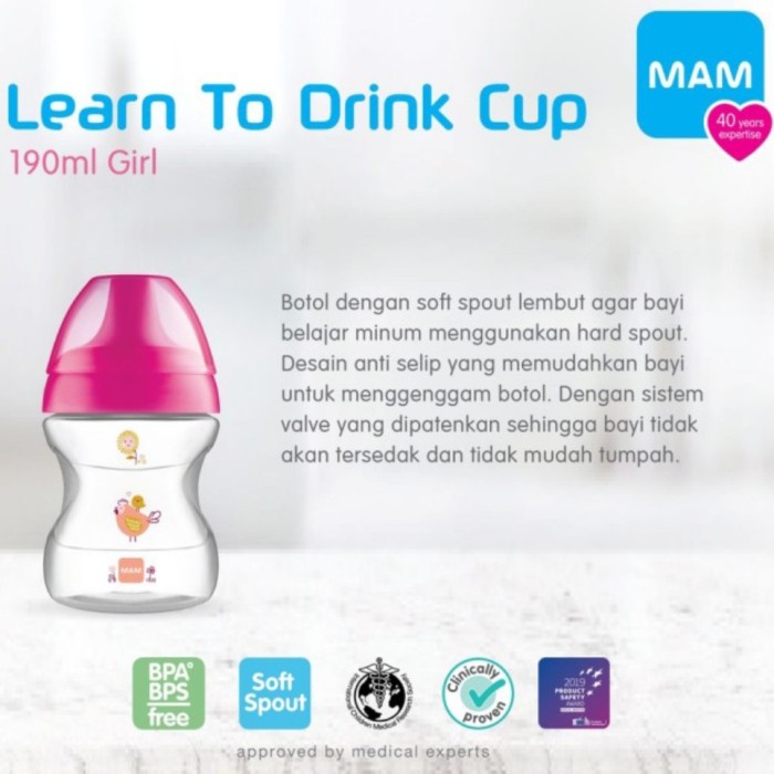 MAM Learn To Drink Cup Botol Minum Bayi Training Cup Spout Baby