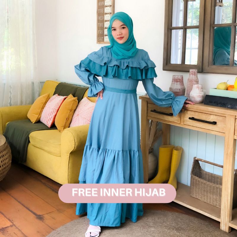 AURUM DRESS BYGIAGIO dress kondangan gaun akad simple gaun wedding pernikahan baju muslim putih gaun lamaran elegan pakaian wanita pesta elegan fashion korea dres lebaran cantik anggun mewah nyaman dipake gaun vintage fashion dress bahan katun toyobo adem