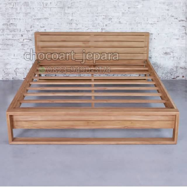 dipan jati / dipan ukir / Dipan scandinavian minimalis bahan kayu jati / dipan jepara / dipan cantik